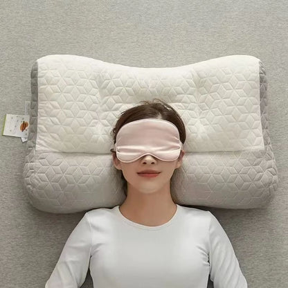 Natural Rubber Orthopedic Cervical Pillow  Soft Elastic Neck Support For Better Sleep 1