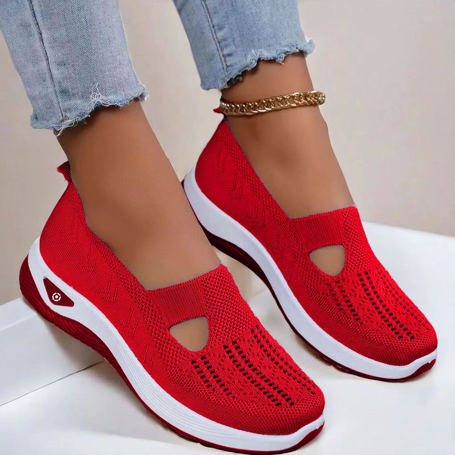 Womens Breathable Walking Shoes  Soft Bottom Casual AntiSlip Summer Footwear 12