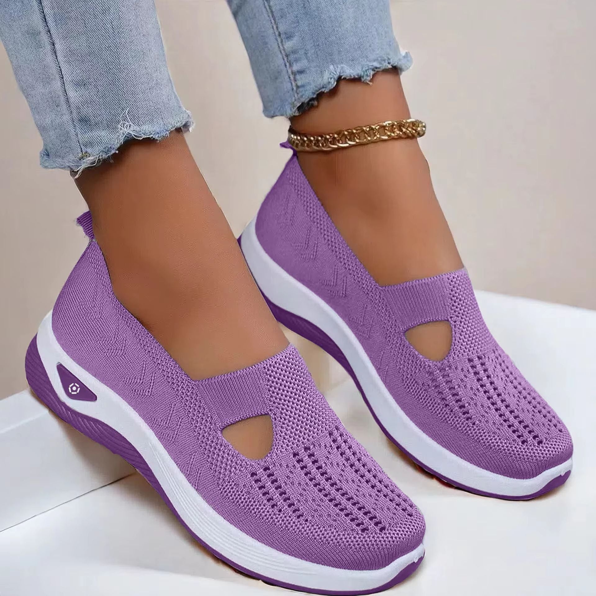 Womens Breathable Walking Shoes  Soft Bottom Casual AntiSlip Summer Footwear 3