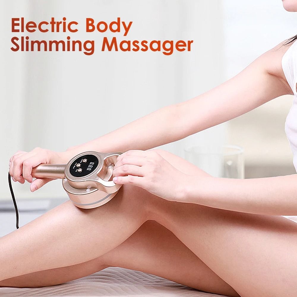 Electric Meridian Brush Body Slimming Heating Massage Device With Microcurrent And Guasha 2