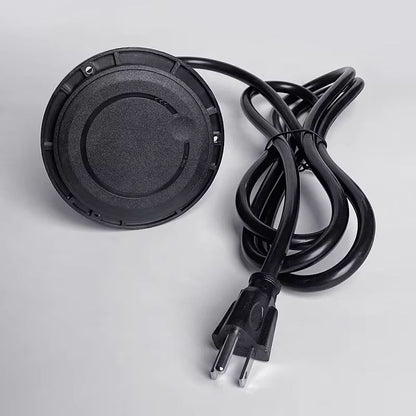 Recessed Desktop Power Socket  Round Multifunctional Plug With 2 Outlets USB  TypeC Ports 5