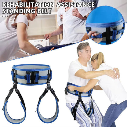 Adjustable Rehabilitation Transfer Belt – Patient Walking & Standing Assist Aid with Waist Support