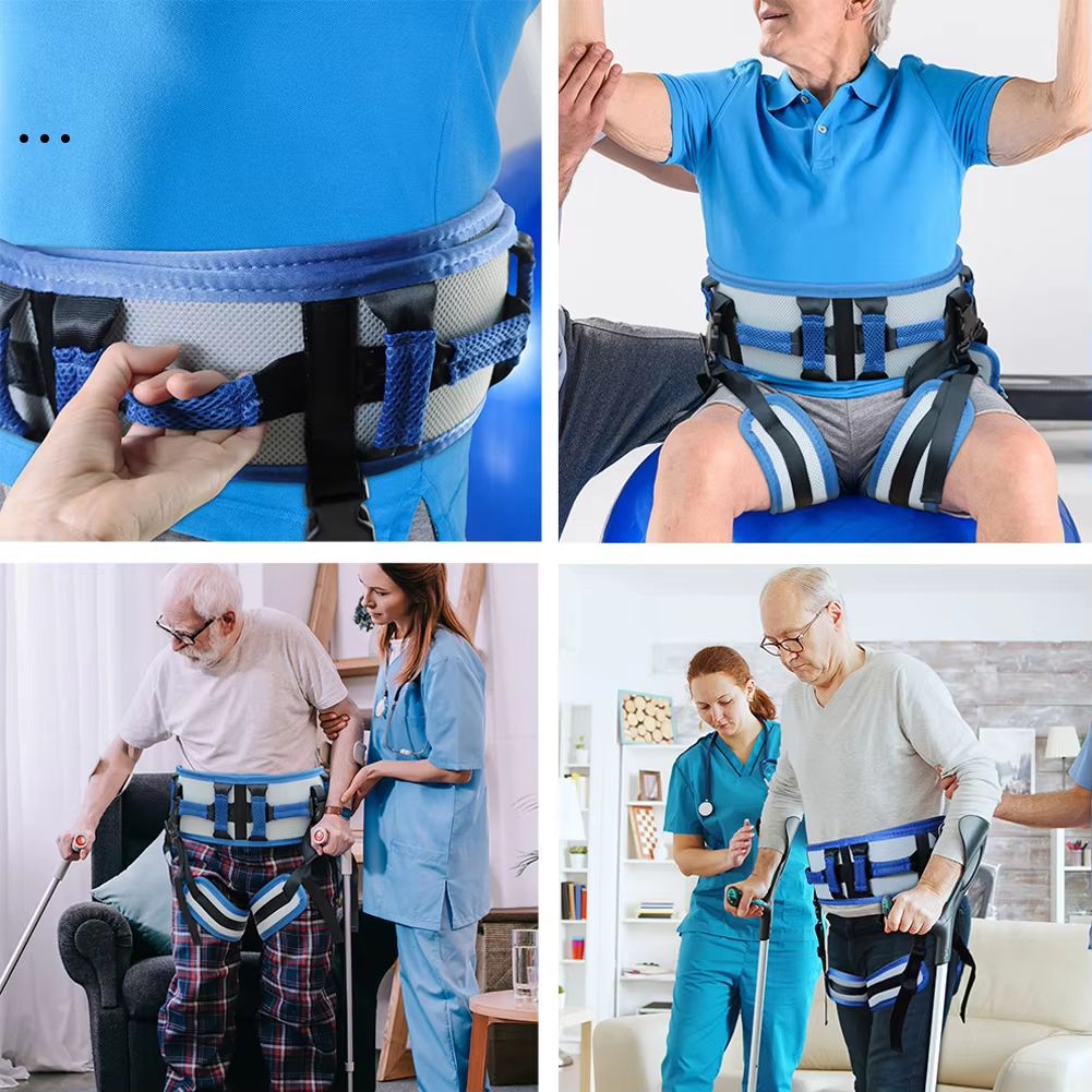 Adjustable Rehabilitation Transfer Belt  Patient Walking  Standing Assist Aid With Waist Support 5