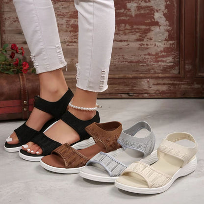 Womens Mesh Sports Sandals  Breathable Summer Flat Shoes With Open Toe  Plus Size Options 2