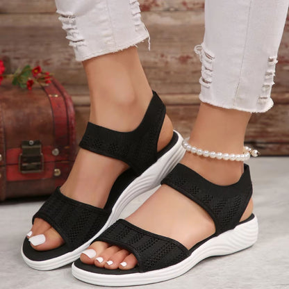 Womens Mesh Sports Sandals  Breathable Summer Flat Shoes With Open Toe  Plus Size Options 4
