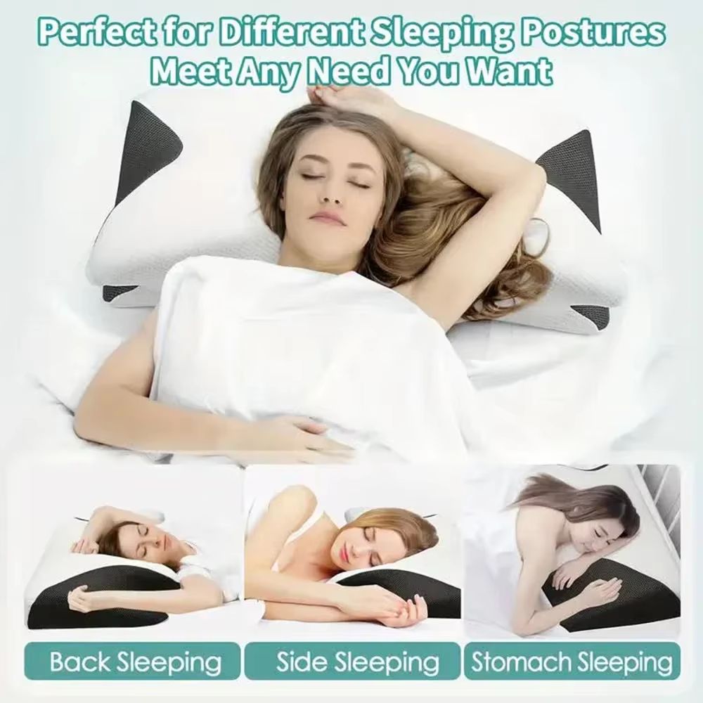Emeka Memory Foam Cervical Pillow  Orthopedic Neck Support With Slow Rebound Comfort 2