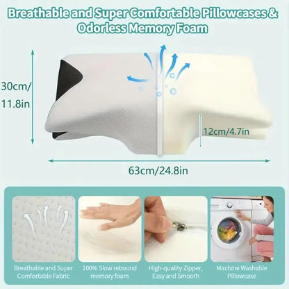 Emeka Memory Foam Cervical Pillow  Orthopedic Neck Support With Slow Rebound Comfort 4