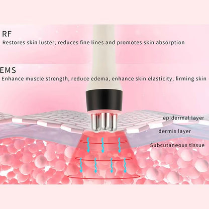 RF EMS Skin Tightening Device  Ultrasonic Facial Massager For Wrinkles Cleansing  Lifting Care 3