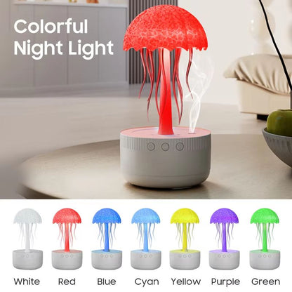 Jellyfish Essential Oil Diffuser  300ML Humidifier With 7Color LED Night Light For Home  Bedroom 2