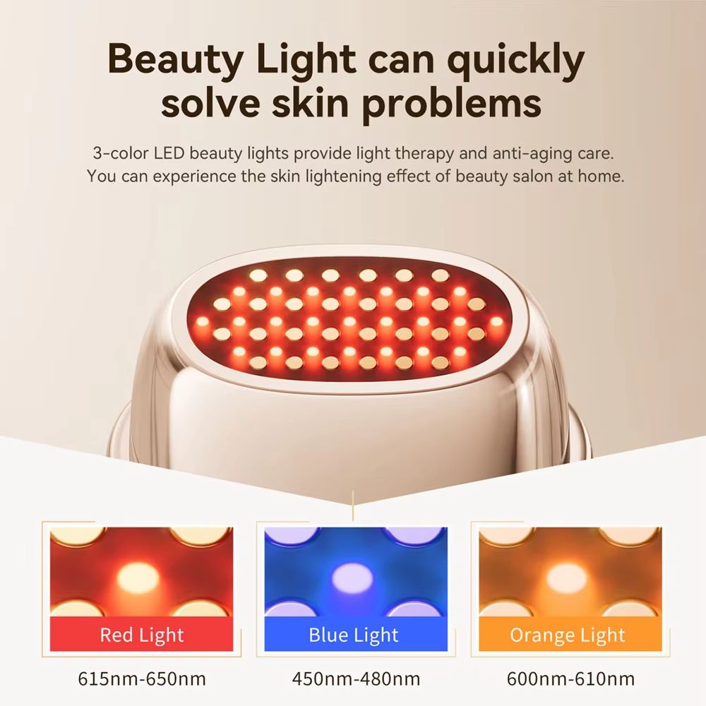 ANLAN RF EMS Beauty Device  MultiPolar Skin Tightening  Facial Lifting Massager With 24K Gold  LED  5