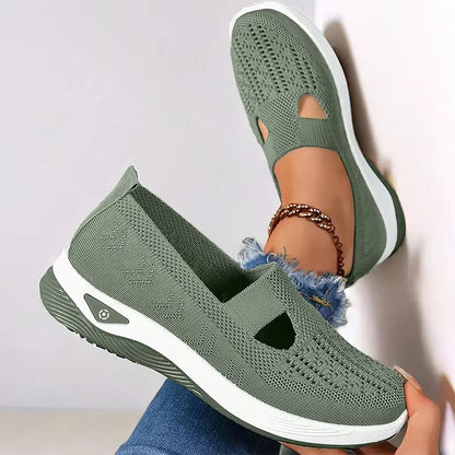 Womens Breathable Walking Shoes  Lightweight NonSlip Flat Shoes With Soft Sole For Summer Comfort 4