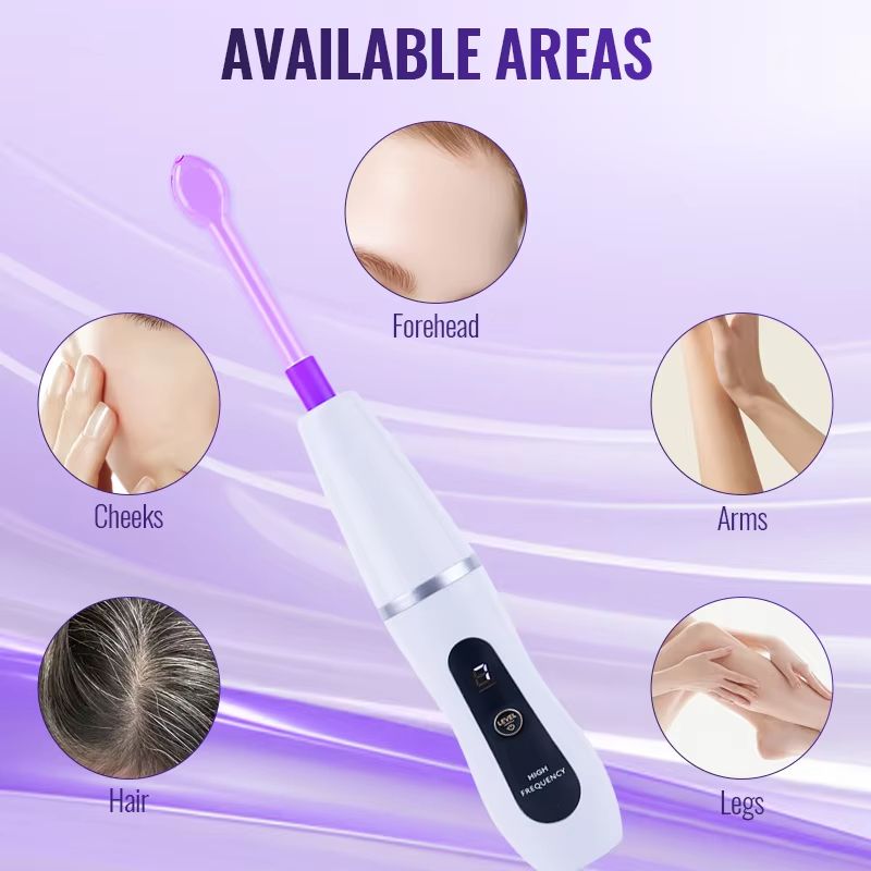 6in1 High Frequency Wand  Dual Mode Argon  Neon Therapy Device For Acne Firming  Professional Home  3
