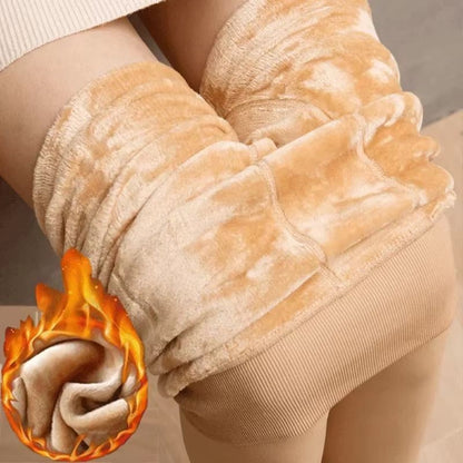 Womens Fleece Lined Thermal Tights  Winter Pantyhose With Slim Skin Effect  Warm Leggings 2