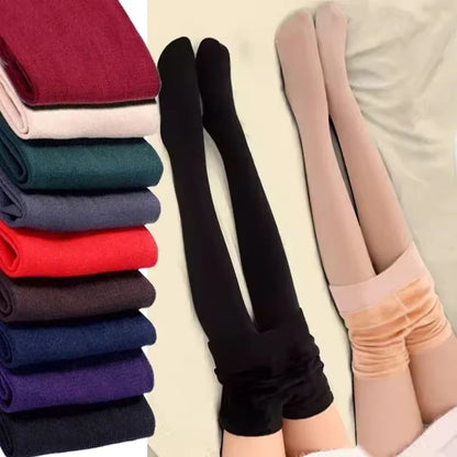 Womens Fleece Lined Thermal Tights  Winter Pantyhose With Slim Skin Effect  Warm Leggings 5