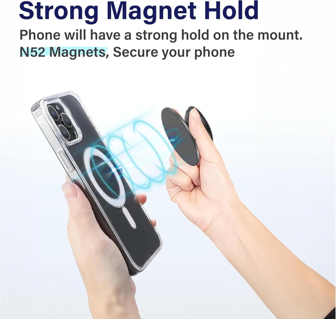 Magnetic Folding Mobile Phone Grip Holder, Popped Socket Pocket for Magsafe iPhone Mac, Samsung Expanding Stand