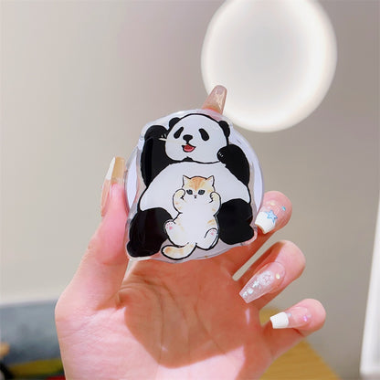 Cute Korean Cartoon Magsafe Magnetic Phone GripTok Stand for iPhone Foldable Wireless Charging Case Holder Ring