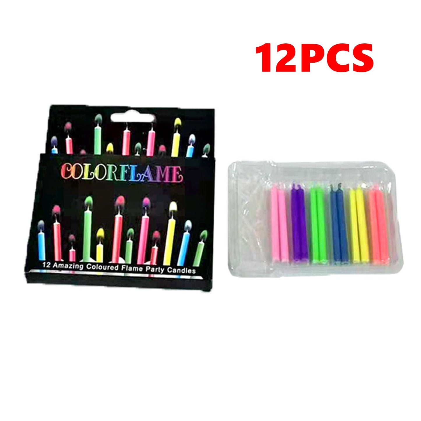 Environmentally Friendly Birthday Christmas Candles Novelty Super Bright Decorations With Colorful  8