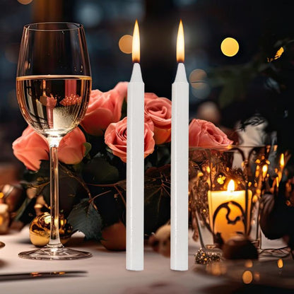 Short Taper Candles Natural Wax Unscented Candle Survival Supplies For Wedding Home  Special Occasi 2