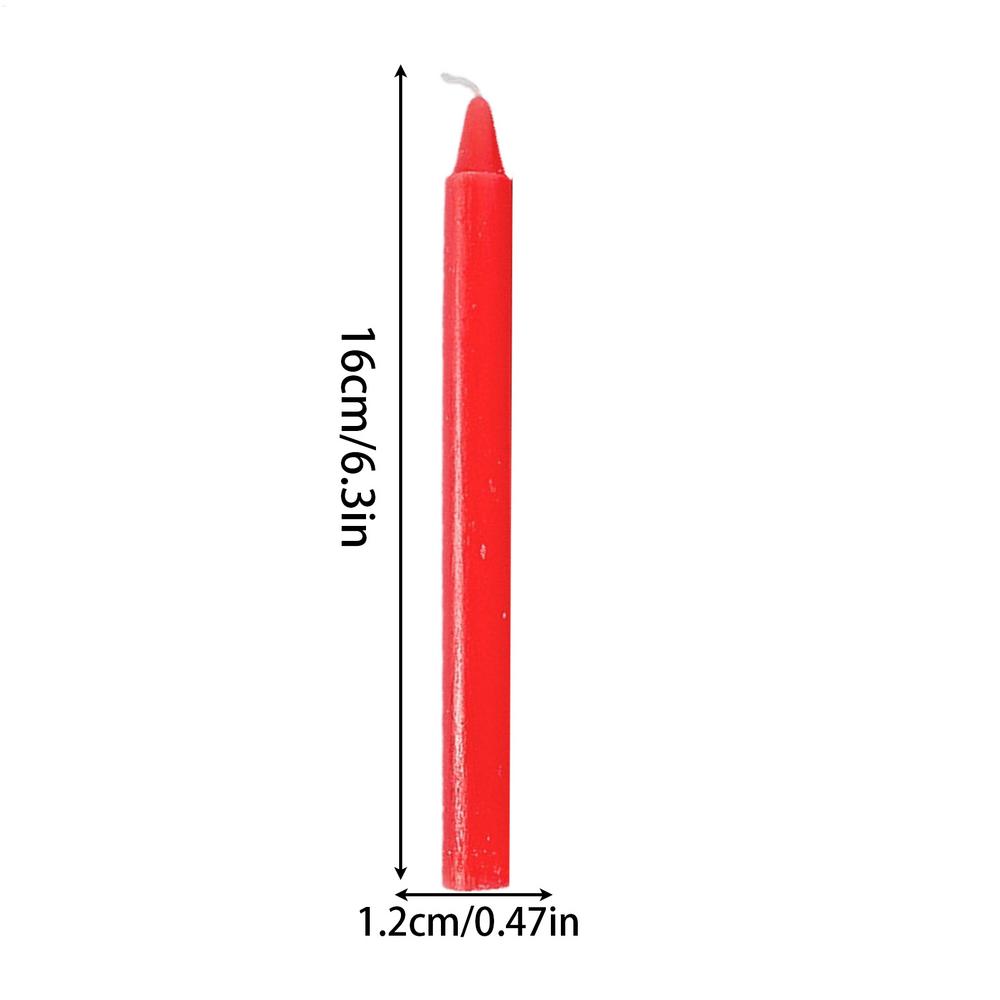 Short Taper Candles Natural Wax Unscented Candle Survival Supplies For Wedding Home  Special Occasi 5
