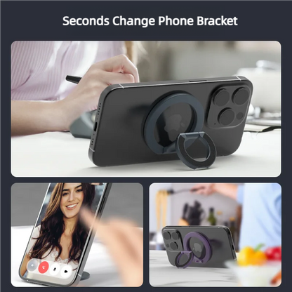 MagSafe Double Sided Magnetic Phone Ring Holder Cellphones Stand for iPhone 15 Phone Accessories Support Telephone Grip
