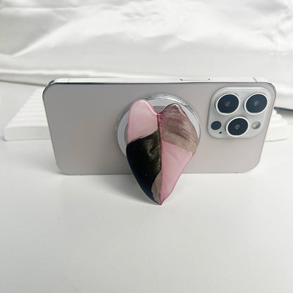 Tropical Leaf Magsafe Phone Grip Holder, Safe Ring Expanding Stand for IPhone Mac Samsung Fashion Decoration