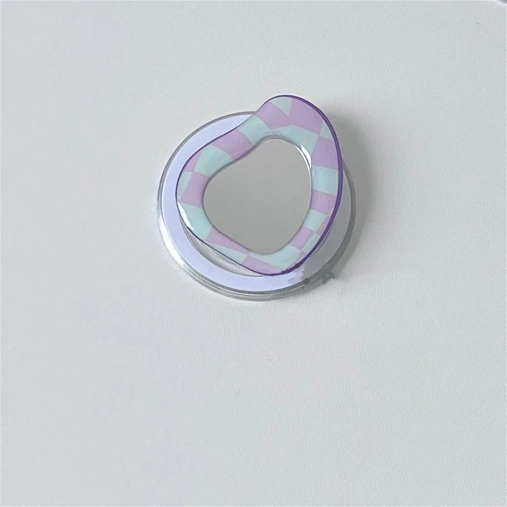 Cute 3D Love Heart Flower For Magsafe Charging Grip Tok For iPhone15 Wireless Case Folding Magnetic Finger Stand