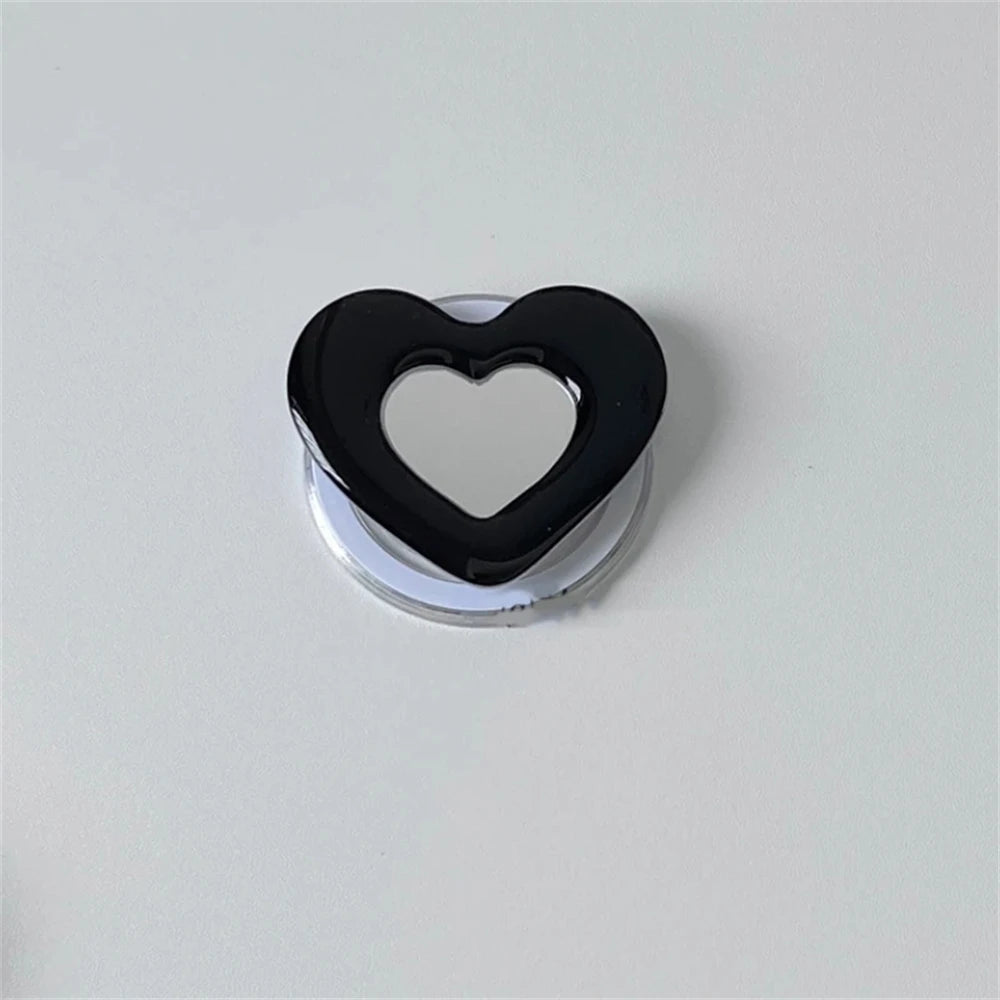 Cute 3D Love Heart Flower For Magsafe Charging Grip Tok For iPhone15 Wireless Case Folding Magnetic Finger Stand