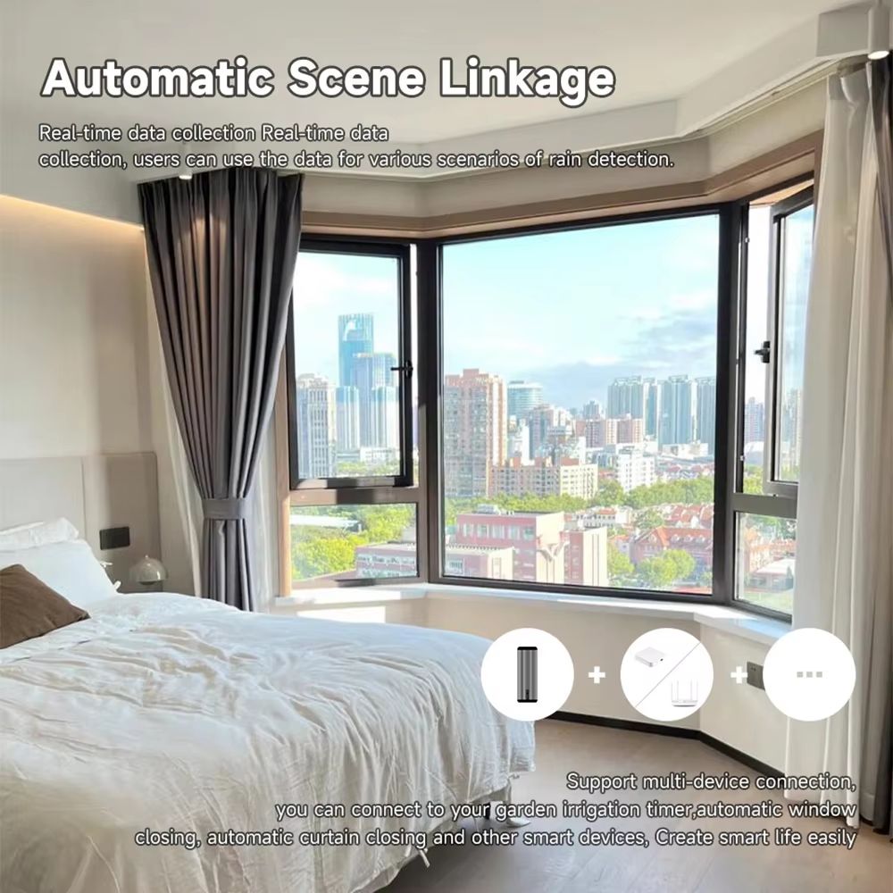 Tuya ZigBee Smart Rain Sensor  RealTime Rain Detection With App Notifications For Smart Home Automa 2