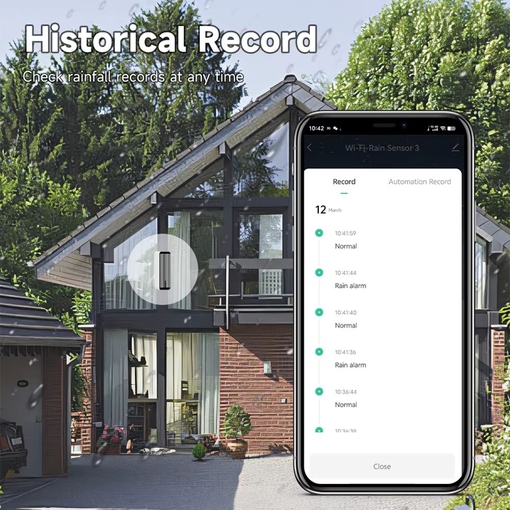 Tuya ZigBee Smart Rain Sensor  RealTime Rain Detection With App Notifications For Smart Home Automa 4