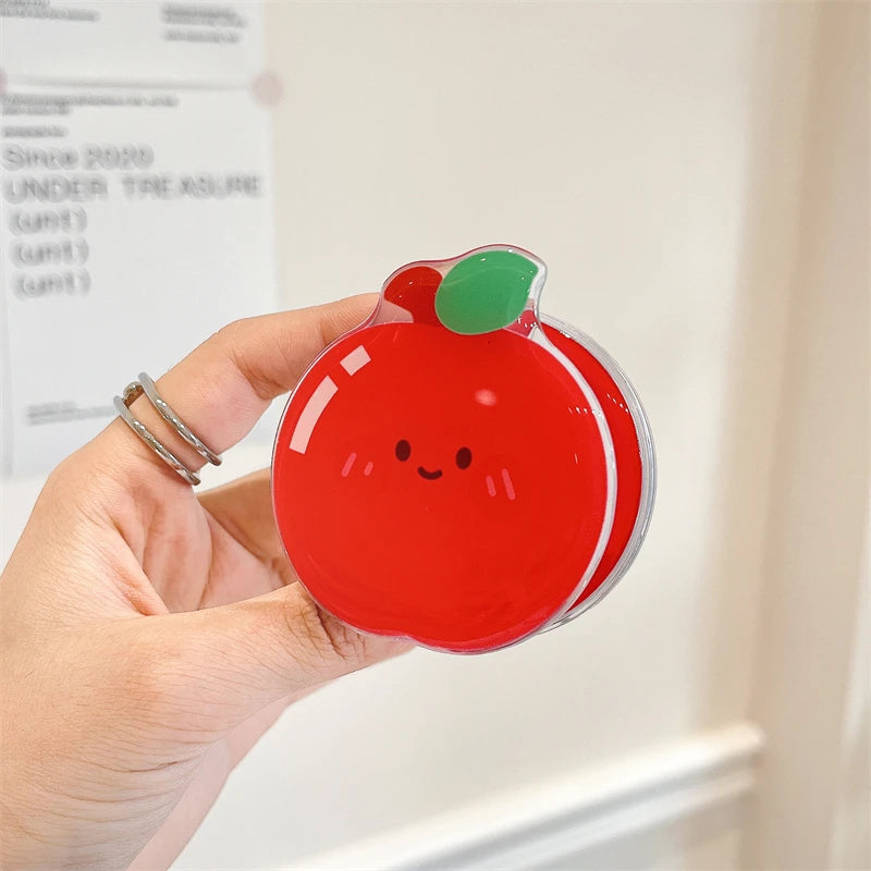 Korean Cute Cartoon Fruit Magnetic Holder Grip Tok Griptok Phone Stand Holder Support iPhone Pad MagSafe Smart Tok