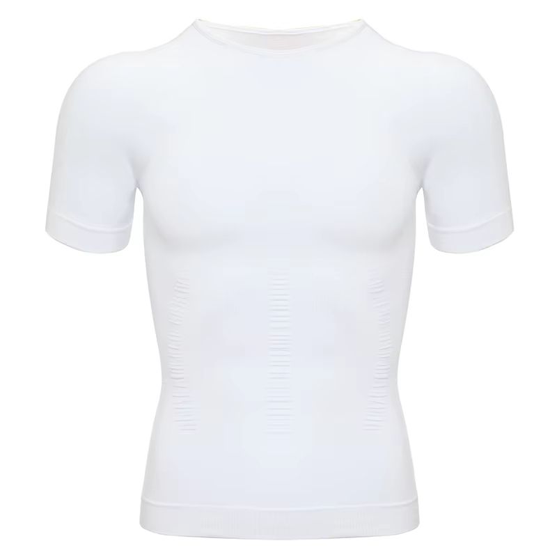 2PCS Mens Slimming Body Shaper TShirt  Compression Shapewear With Belly Control  Posture Support 10