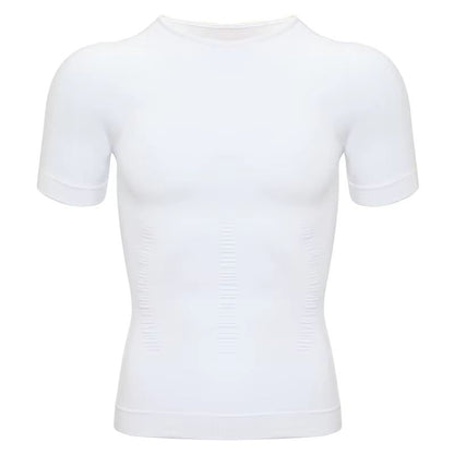 2PCS Mens Slimming Body Shaper TShirt  Compression Shapewear With Belly Control  Posture Support 10