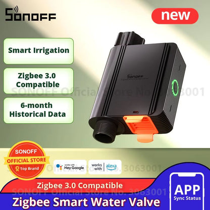 SONOFF SWV ZigBee 3.0 Smart Water Valve – Automatic Irrigation System with App Control & Voice Assistant Integration