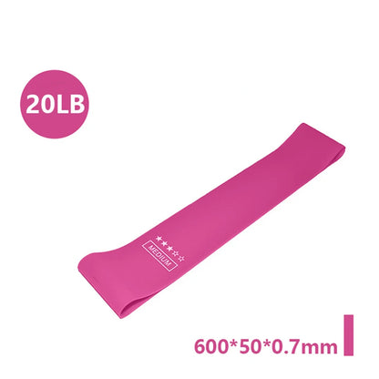 Portable Fitness Workout Equipment Rubber Resistance Bands for Yoga Gym Elastic Gum Strength Pilates CrossFit Women