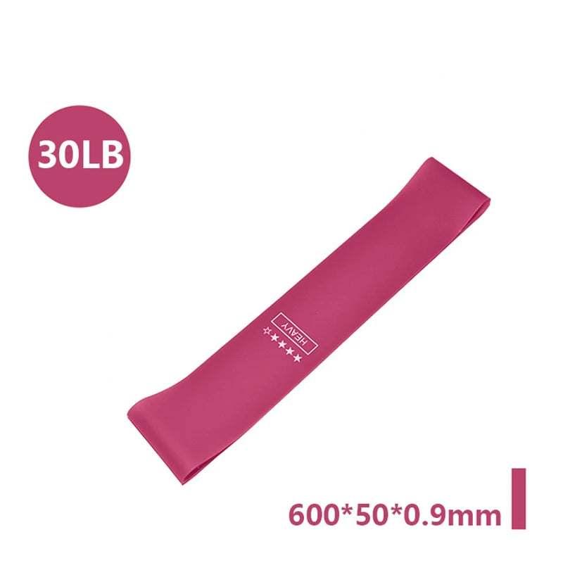 Portable Fitness Workout Equipment Rubber Resistance Bands for Yoga Gym Elastic Gum Strength Pilates CrossFit Women