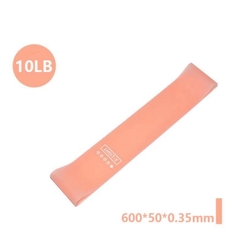 Portable Fitness Workout Equipment Rubber Resistance Bands for Yoga Gym Elastic Gum Strength Pilates CrossFit Women