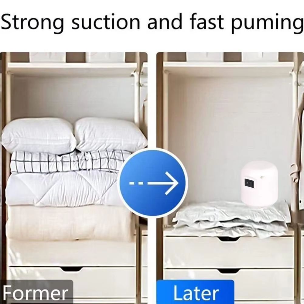 55W Universal Electric Vacuum Pump For Clothing Storage Bags  Handheld Compression Bag Air Pump Wit 5