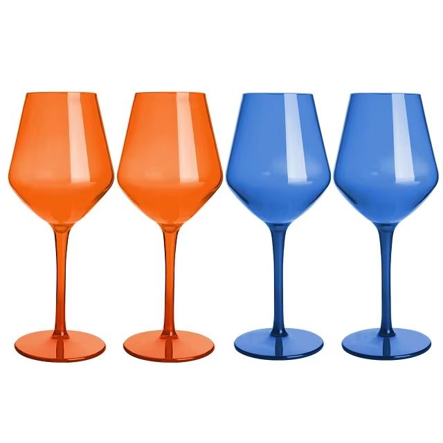 MICHLEY Unbreakable Tritan Plastic Wine Glass Set  Reusable Luxury Glassware For Parties Outdoor Di 12