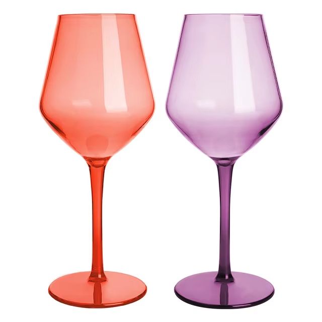 MICHLEY Unbreakable Tritan Plastic Wine Glass Set  Reusable Luxury Glassware For Parties Outdoor Di 13
