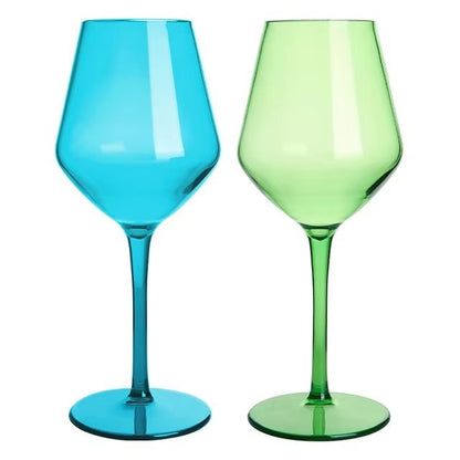 MICHLEY Unbreakable Tritan Plastic Wine Glass Set  Reusable Luxury Glassware For Parties Outdoor Di 14