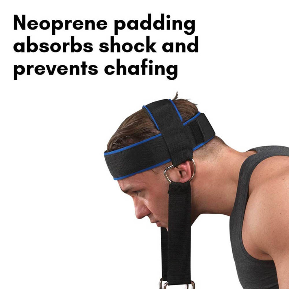 Adjustable Neck Power Training Strap Head Harness, Weight Bearing Gym Fitness Training Cap for Body Strength Exercises