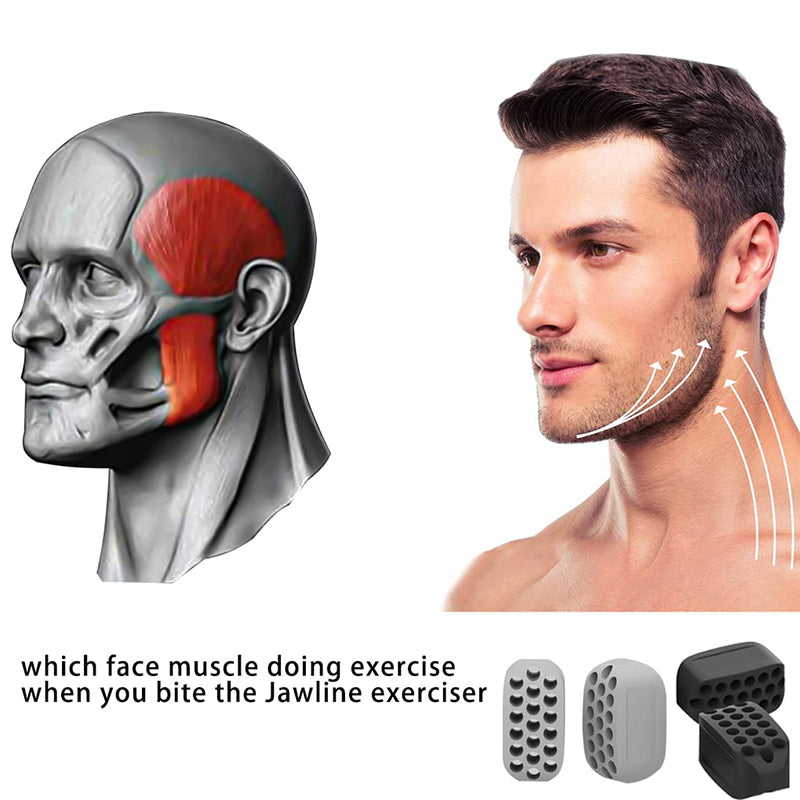 Facial Beauty Tool Silicone Jaw Exerciser Jawline Fitness Ball Neck Toning Equipment Double Chin Re 4