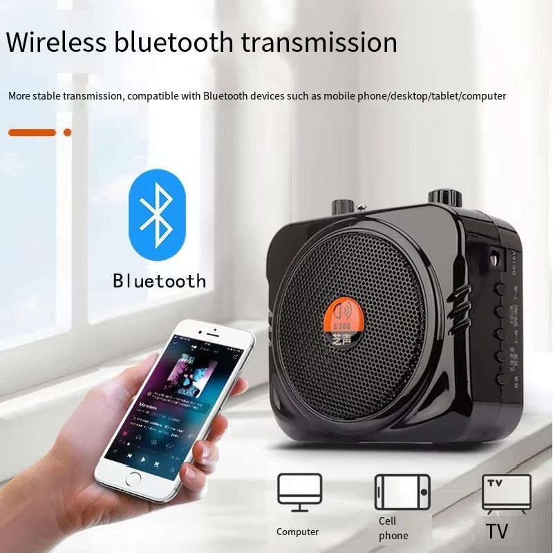 25W Bluetooth Amplifier Speaker With Wired  Wireless Microphone  Classroom Tour Guide And Event Voi 1
