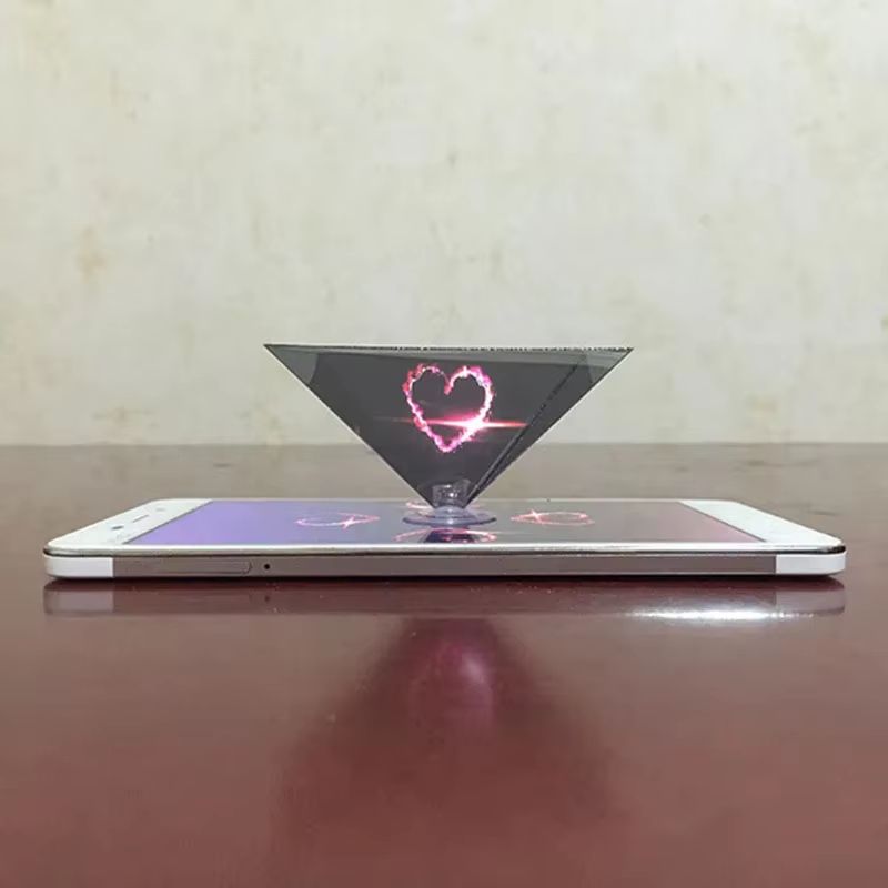 3D Hologram Pyramid Projector  Mobile Screen Magnifier For Smartphones 3