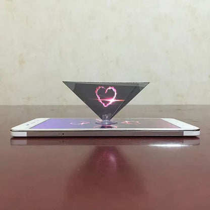 3D Hologram Pyramid Projector  Mobile Screen Magnifier For Smartphones 3