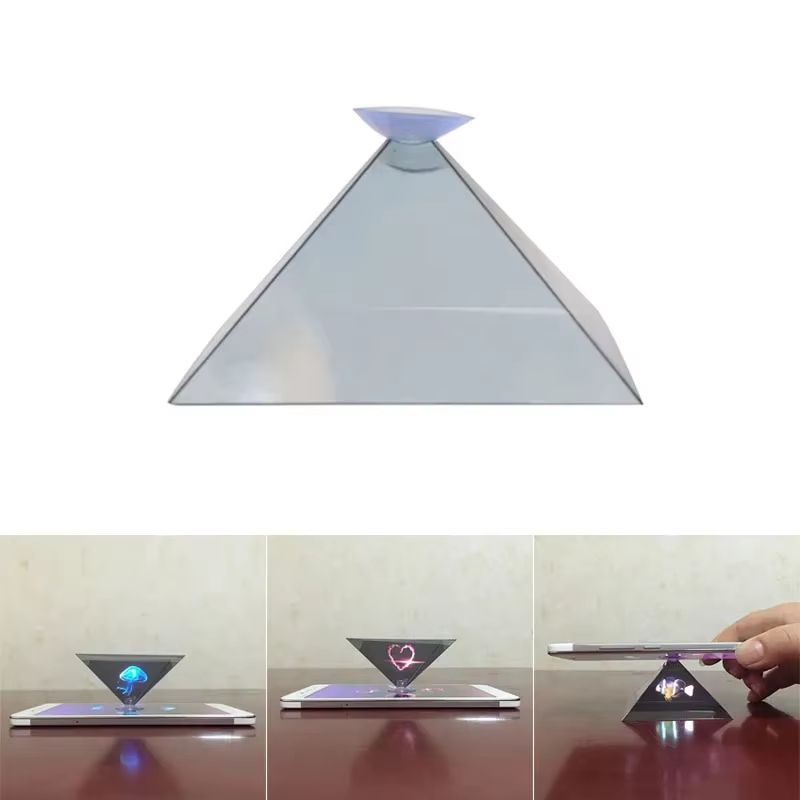 3D Hologram Pyramid Projector  Mobile Screen Magnifier For Smartphones 4