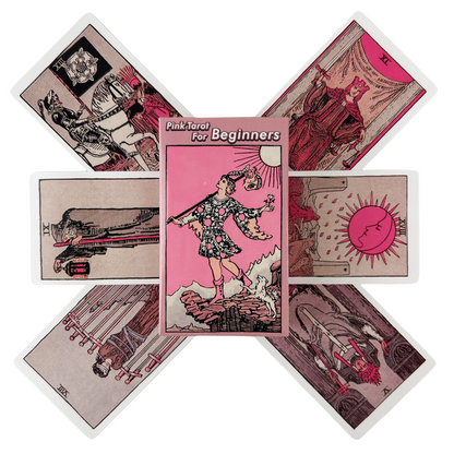 Pink Rider Tarot Cards For Beginners Divination Deck English Version Oracle Board Game For Fortune  2