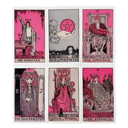 Pink Rider Tarot Cards For Beginners Divination Deck English Version Oracle Board Game For Fortune  4