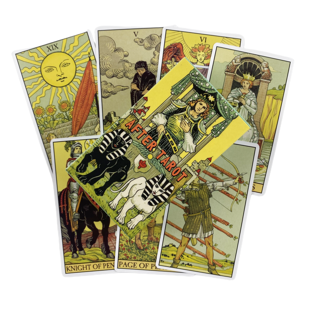 Pink Rider Tarot Cards For Beginners Divination Deck English Version Oracle Board Game For Fortune  6