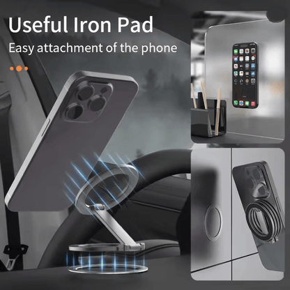 Magnetic Magsafe Phone Ring Holder And Foldable Stand For IPhone And Android 2